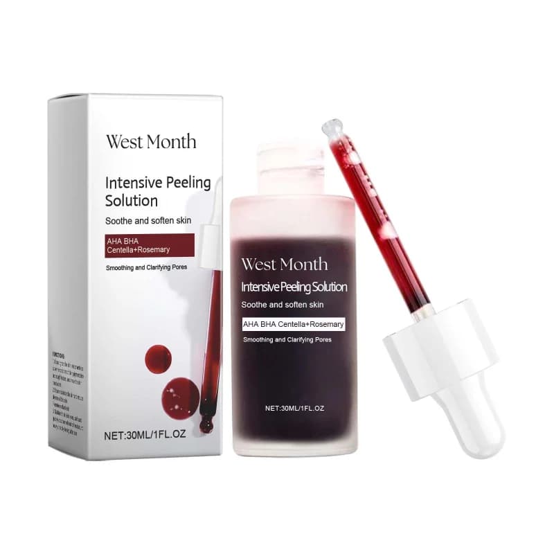 West&Month Exfoliating And Brightening Serum, Moisturizing, Cleansing, Hydrating And Brightening Facial