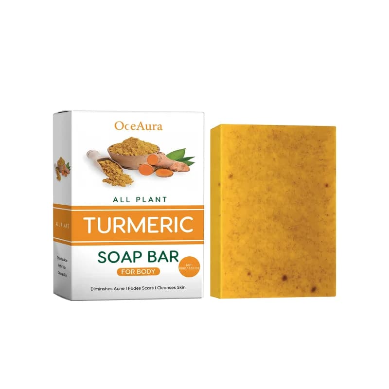 Oceaura Lemon Turmeric Acid Soap Body Deep Cleansing Moisturizing Refreshing Oil Control Bath Soap
